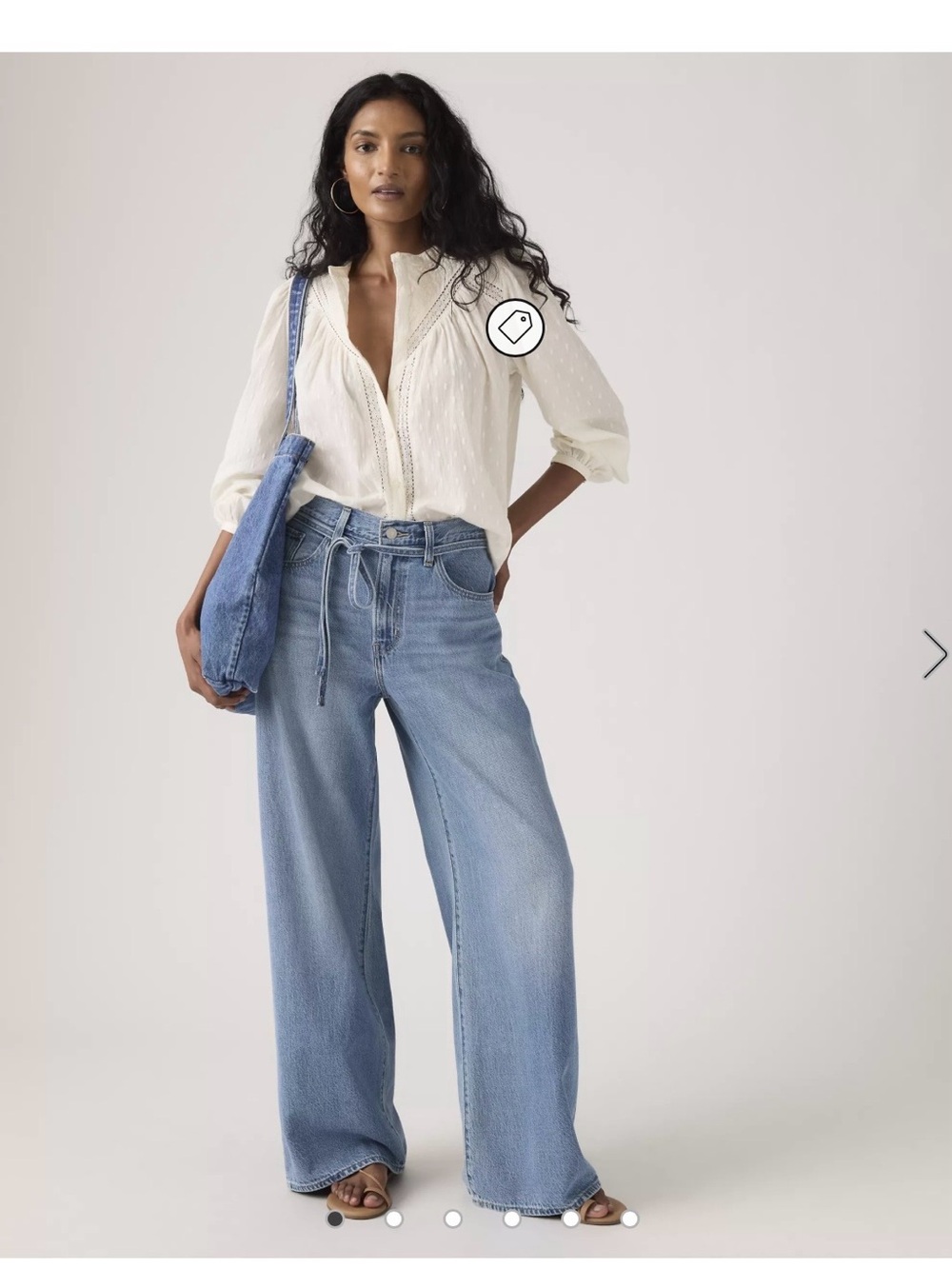Levi’s Wide Jeans - Women Good Grades Tencel - Medium Wash